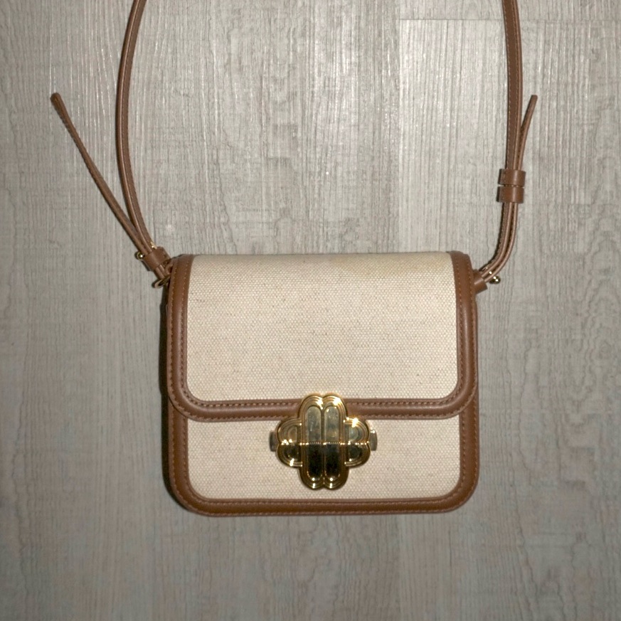 Maje Clover Mini Resort Cotton-Blend Crossbody